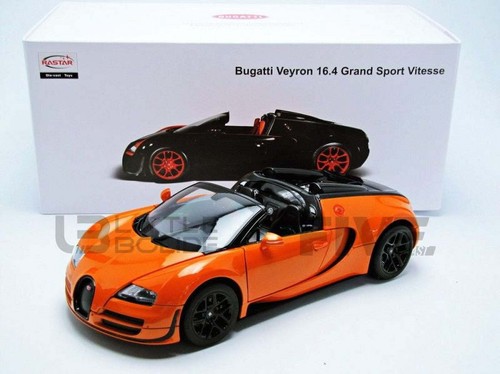Rastar 43900 1:18 Scale Die Cast Metal Bugatti Grand Sport Vitesse Kids Toy Car - Picture 5 of 17