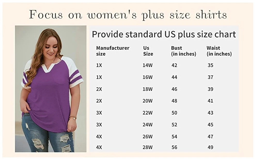 plus size raglan shirts