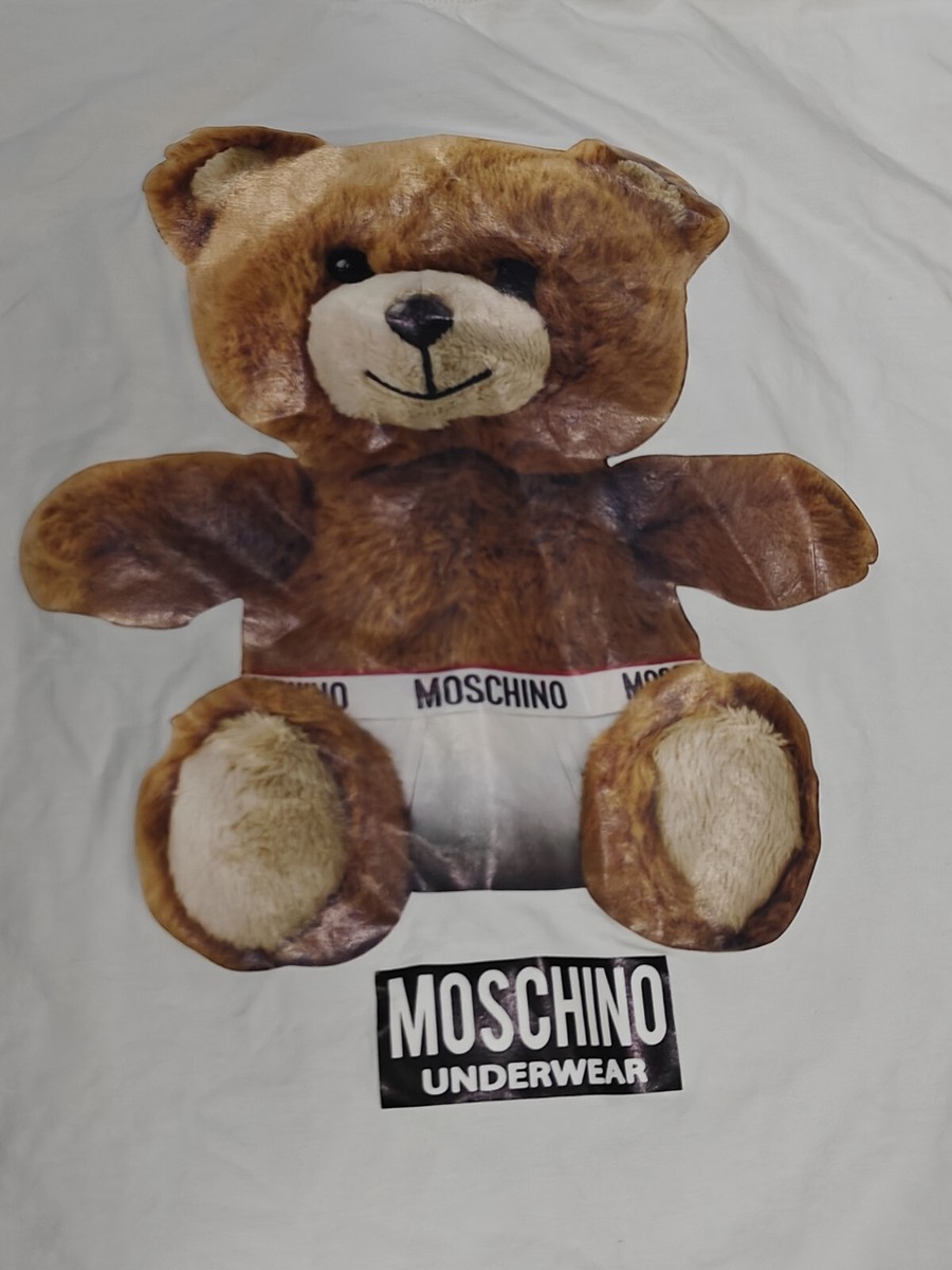 Moschino Teddy Bear Circus Cotton T-shirt White No Size READ