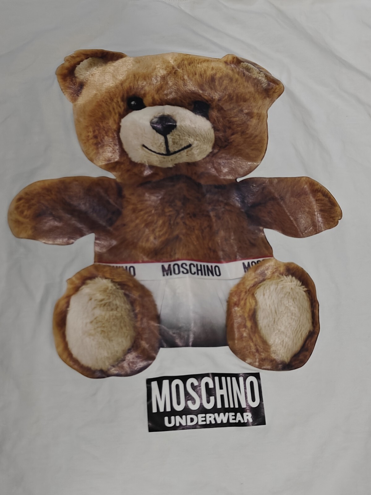 Moschino Teddy Bear Circus Cotton T-shirt White No Size READ!