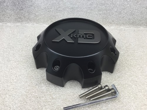(1) KMC XD Series Satin Black 8 Lug Wheel Replacement Center Cap T126L170-8-H50 - Picture 5 of 6