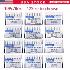 Dental Diamond Burs FG For High Speed Handpiece  Cone /Taper Flat Round head