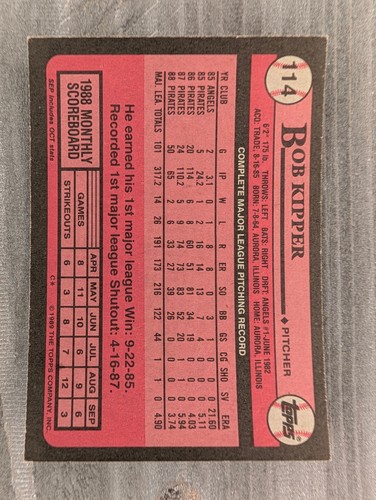 1989 Topps Baseball Card Singles #1 - 350 - Mix & Match cards to save up to 40%! - Picture 162 of 501