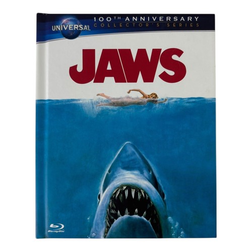 Jaws 100th Anniversary Collectors Series Blu-ray/DVD/Booklet Hardcover Free Post