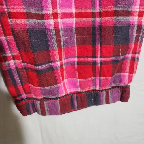 Gilligan & Omalley Women's Pajama Set XL 2-Pcs Plaid Long Sleeve Flannel PJ Red - Picture 14 of 23
