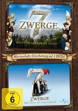 7 ZWERGE 1 & 2 - 2 DVD NEUWARE WAALKES,OTTO/HAGEN,COSMA SHIVA/HOENIG,HEINZ