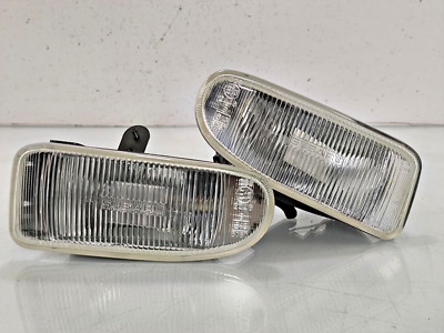 JDM Subaru Leone Omega RX AA5 Bumper Clear Glass Fog  Lamp Light W/ Bracket Set