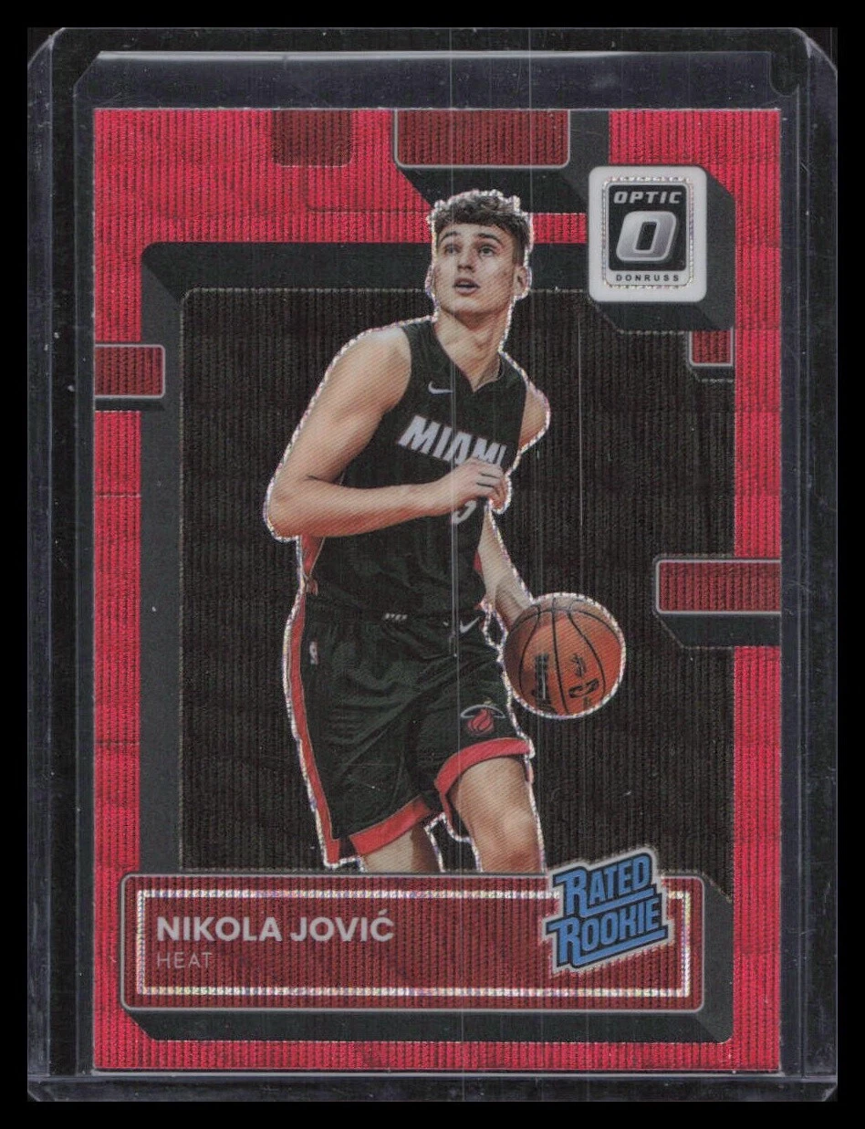 2022-23 Donruss Optic #224 Nikola Jovic Red Wave