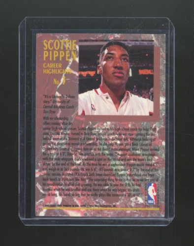 1992-93 Ultra Basketball, Career Highlights-Scottie Pippen, U-PICK, NM/M, RB10 - Picture 6 of 8