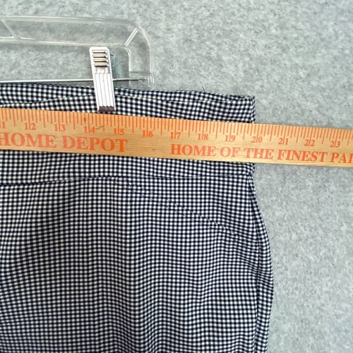 Charter Club Dress Pants Womens 18W Blue Check Pull On Cambridge Slim Stretch - Picture 4 of 18