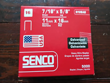 SENCO N10BAB Staples 16 Ga 7/16" x 5/8" in Galvanized Finish Staples