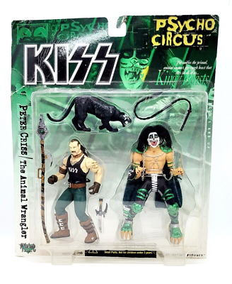 【KISS PSYCHO CIRCUS フィギュア】 2種 マクファーレントイズ McFarlane Toys KISS Psycho Circus Peter Criss/ Animal