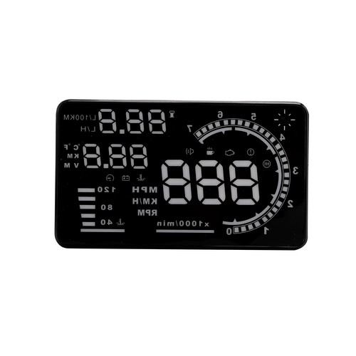 OBD II Car HUD Head Up Display5.5'' Dash Screen Digital Speedometer Projector - Picture 9 of 12