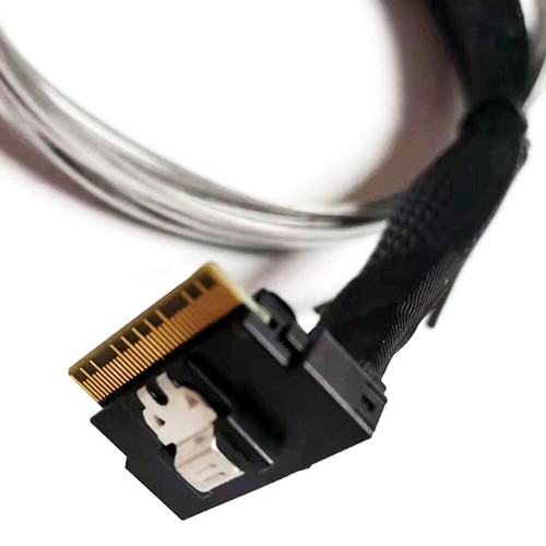 50cm Slim Line SAS4.0 SFF-8654 8i to SATA 8 Ports Adapter Target Hard Disk Cable - Bild 6 von 6