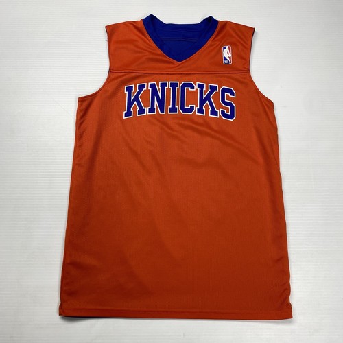 NBA Knicks Reversible Basketball Jersey Youth L Blue Orange Karl Anthony Towns - Picture 6 of 13