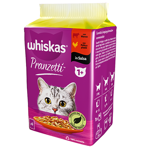 NASSFUTTER WHISKAS KATZENFUTTER 30 MITTAGESSEN SORTIMENTFORMAT VIELFALT 5x 6x50g - Bild 6 von 10