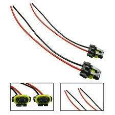 2pcs 9005 9006 Adapter Headlights Fog Light Plug Connector Wiring Harness Socket