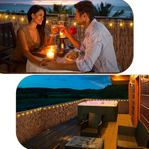 2 Pcs Natural Reed Bamboo Fencing Roll, Bamboo Privacy Screen 3.3 Feet High X 13 - Picture 3 of 7