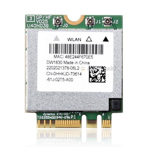 Dell DW1830 802.11AC WLAN+BT NGFF WIFI Card BCM943602BAED GKCG2 For XPS 15 9550 - Afbeelding 2 van 6
