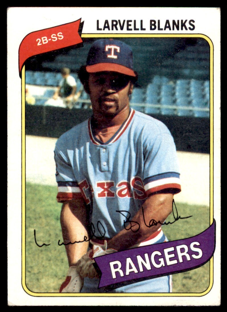 1980 Topps #656 Larvell Blanks Rangers