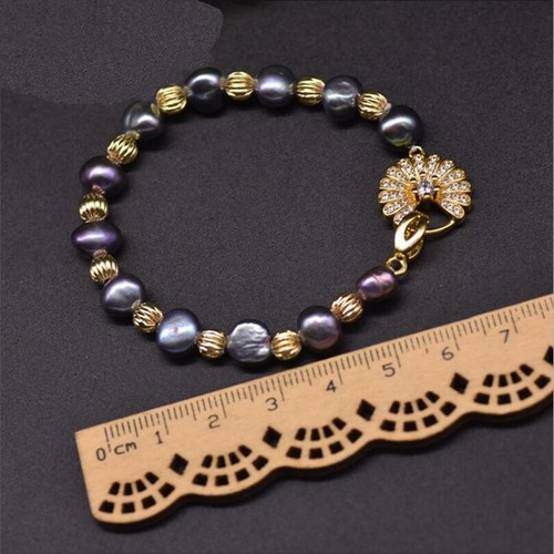 Fashion Baroque Jewelry Freshwater Pearl Bracelet Chain for Womens Gifts - Picture 51 of 110