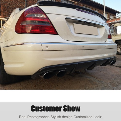 Für Mercedes Benz W211 E55 Limousine 03-06 Kohlefaser Heck Stoßstange Diffusor Lippe - Bild 4 von 14