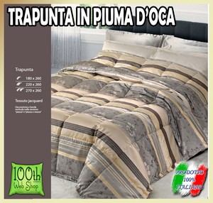 TRAPUNTA IN PIUMA D'OCA 4 MISURE MATRIMONIALE PIAZZA E ...