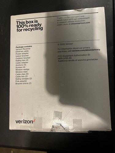 Verizon CR1000A  Wireless Router & LV65 Receiver Combo Set NIB White - Picture 8 of 9