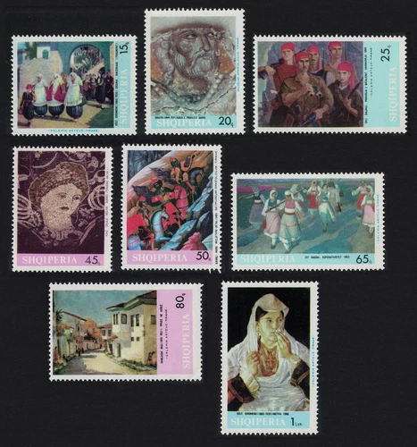 Albania Paintings 8v 1967 MNH SG#1161-1168