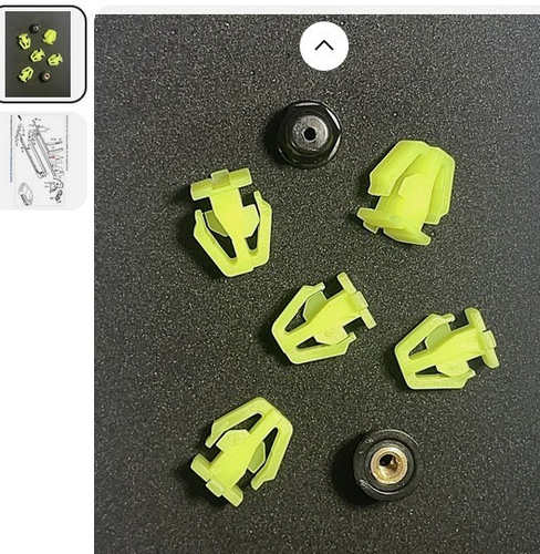 1988 Honda 4-Door Civic Sedan Molding Clips Kit ....Fits Right or Left Side - 第 1/6 張圖片