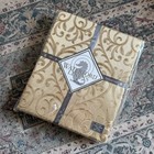 VTG NEW Waterford Linens Anya Gold Oblong Tablecloth 70" x 144" Seats 12-16