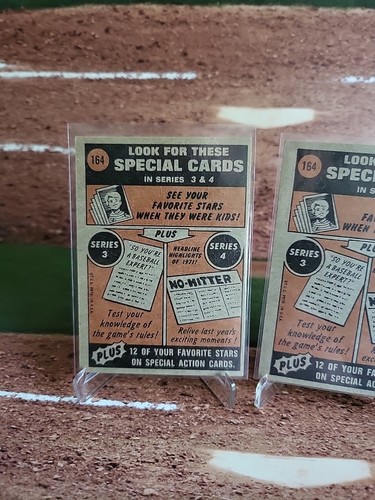 1972 TOPPS - #164 TUG MCGRAW IN ACTION - NEW YORK METS (2x) - Picture 5 of 6
