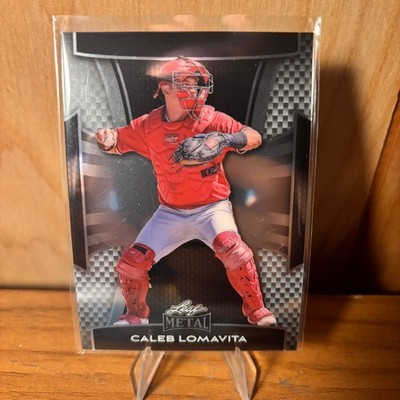Caleb Lomavita 2025 Leaf Metal Baseball RC Base #73/99 Washington Nationals