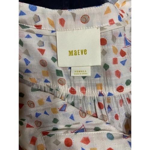 Anthropologie Maeve Paccia Tunic size XSmall Ruffle Button - Bild 7 von 11