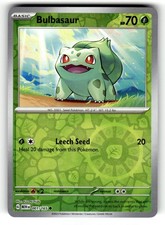 Bulbasaur 001/165 Scarlet & Violet 151 Costco Exclusive COSMOS Reverse Holo NM