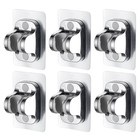 6 Pcs Halterung Dusche Wandhalterung Duschbrausehalter Duschhalter