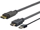 VivoLink PROHDMIUSBDP5 Pro HDMI + USB vers DP 5 mètres