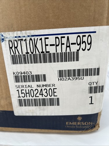 Copeland RRT10K1E-PFA-959 Hermetic Compressor Kit, 1Ø, 115V, 60Hz, R134a, 22 POE - Picture 6 of 23