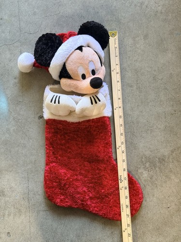 Vintage Walt Disney World Mickey Mouse Weihnachten Plüsch Strumpf - Bild 4 von 4