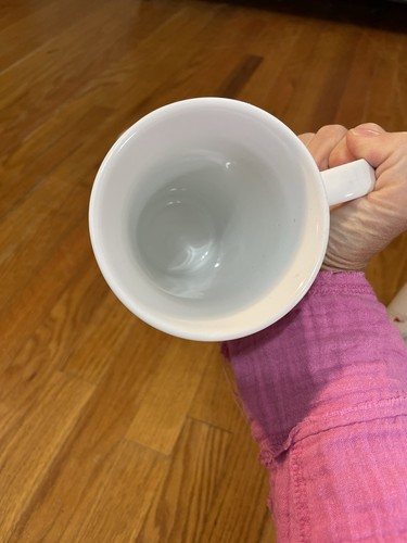222 Fifth Winter Cardinal Latte Mug Tall White Coffee Cup Silver Trees Set Of 4 - Picture 11 of 23