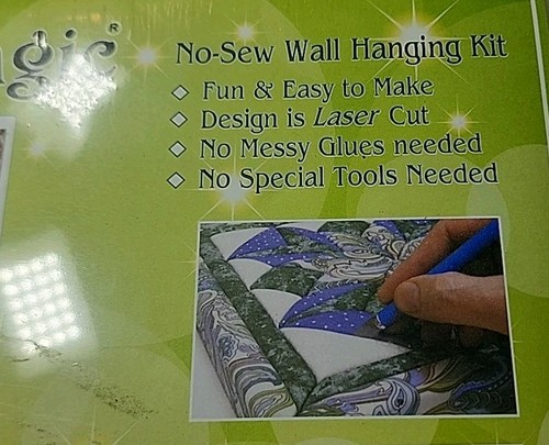 Quilt Magic No Sew Wall Hanging Kit #611 Butterflies NEW 15.5 x 15.5 - Picture 4 of 5