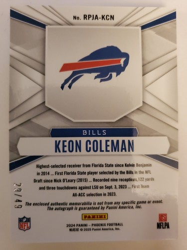 2024 Buffalo Bills Mixed Lot (11) Cards - Auto Numbered Parallels!! - Picture 4 of 15