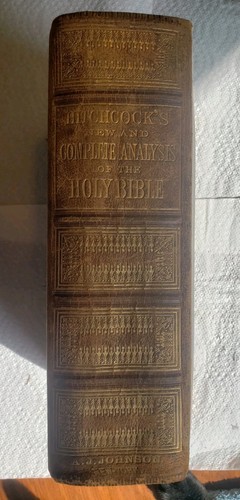 1872 A.J. Johnson Hitchcocks neue und vollständige Analyse der Bibel  - Bild 2 von 20