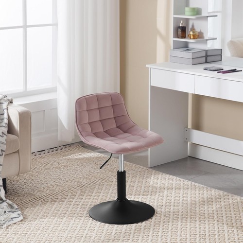WOLTU Schminktisch Stuhl Sitzhocker Samt Höhenverstellbar Drehbar mit Rücklehne - Bild 2 von 25