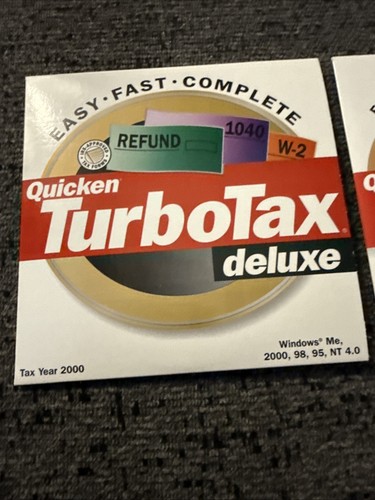 Quicken Turbo Tax Deluxe Steuer Baujahr 2000 und 2001 CD’S - Bild 2 von 5