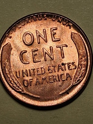 (2) 1955 Lincoln Wheat Cent Red BU Die Clash Error Obverse & Reverse