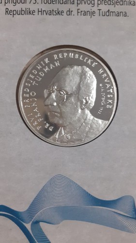 CROATIA 150 Kuna 1997 Silver Proof 'President Dr.Franjo Tudman' Mint Pack - Imagen 2 de 10