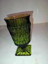 Vintage Green Iced Tea Glass