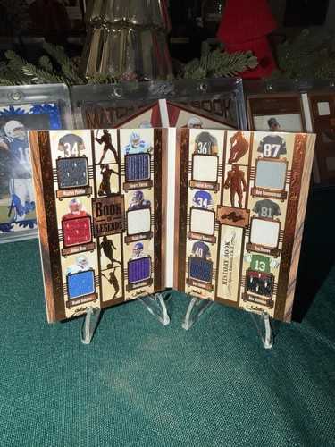 2025 LEAF HISTORY BOOK OF LEGENDS 12 GU JERSEY PAYTON RICE SANDERS MOSS+ /25 - Picture 1 of 3