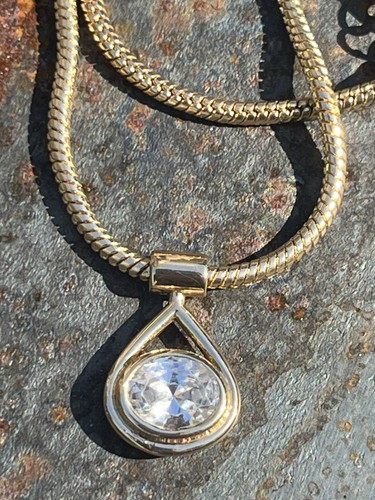 Halskette mit Anhänger goldfarben - Bild 2 von 8